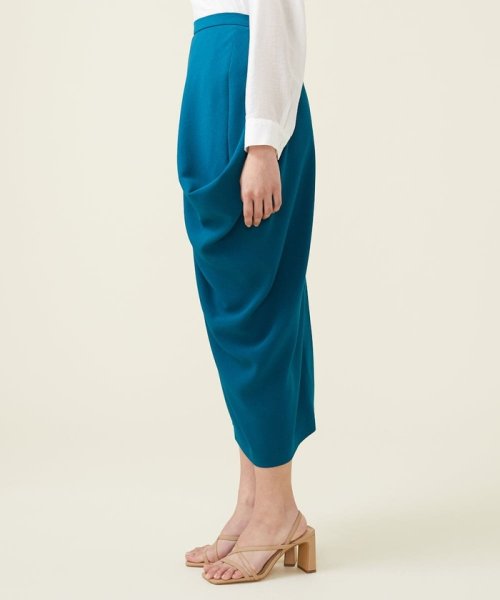 デニットジョーゼットサイドドレープスカート 人気・おすすめ｜使いやすい・旅行におすすめ 品質保証 全国発送 在庫限り