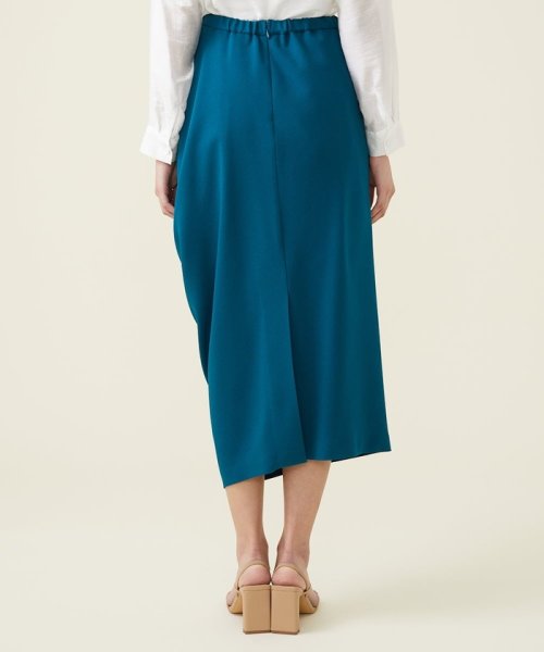 デニットジョーゼットサイドドレープスカート 人気・おすすめ｜使いやすい・旅行におすすめ 品質保証 全国発送 在庫限り