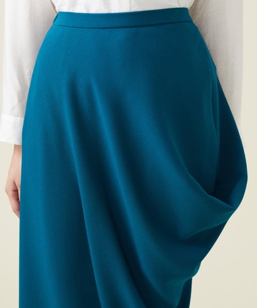 デニットジョーゼットサイドドレープスカート 人気・おすすめ｜使いやすい・旅行におすすめ 品質保証 全国発送 在庫限り