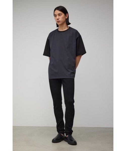 AZUL by moussy(アズールバイマウジー)/DIFFERENT MATERIAL DOCKING TEE/img12