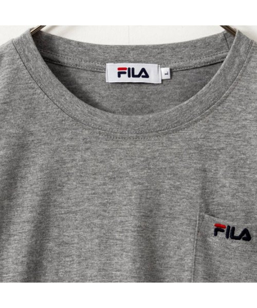 MAC HOUSE(men)(マックハウス（メンズ）)/FILA フィラ ポケット付きワンポイントTシャツ FH7860－2023EC/img01