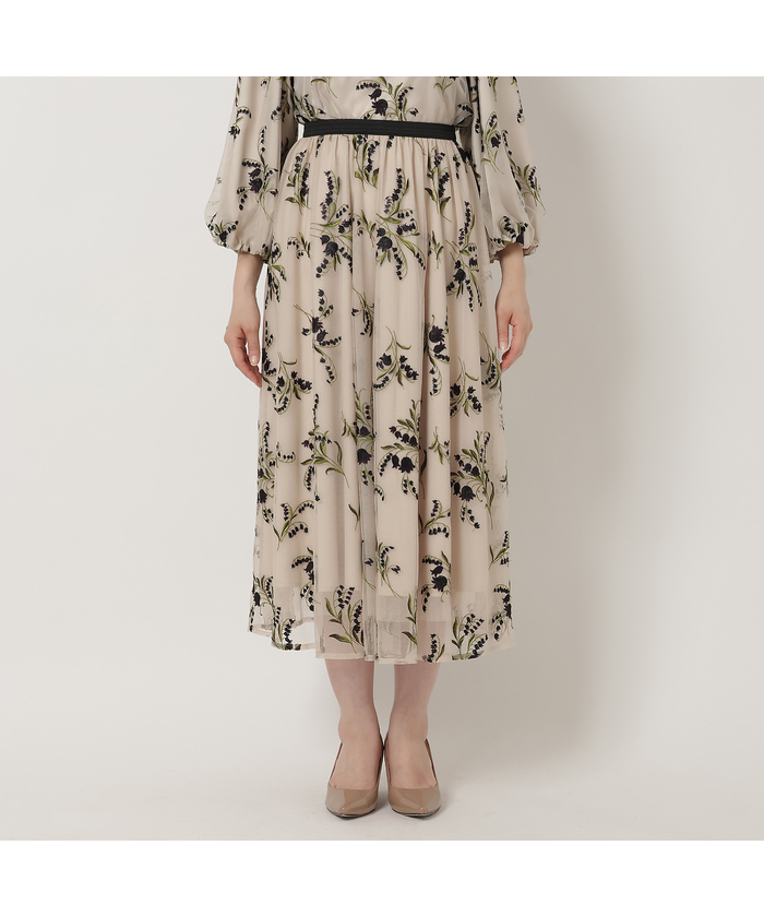スズランチュール刺繍スカート(505436654)｜阪急百貨店公式通販サイト
