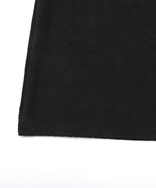 LUXSTYLE(ラグスタイル)/ふくれジャガードロゴ刺繍半袖Tシャツ/Tシャツ メンズ 半袖 ロゴ 刺繍 ふくれジャガード 凸凹 ビッグシルエット/img14
