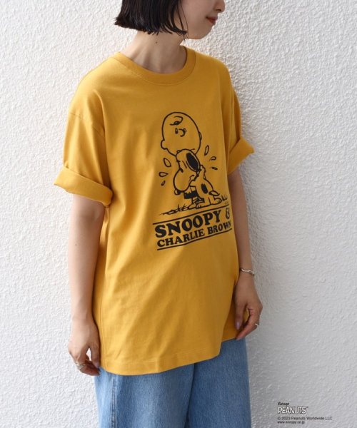 SHIPS MEN(シップス　メン)/SHIPS: VINTAGE PEANUTS スヌーピー プリント Tシャツ/img04