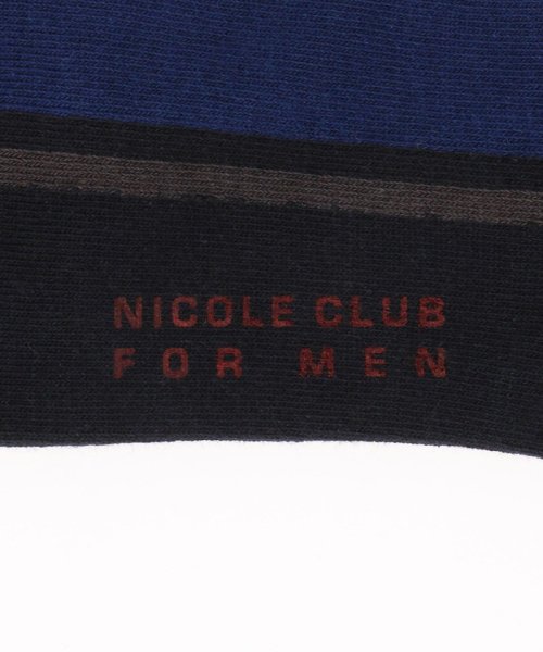 NICOLE CLUB FOR MEN(ニコルクラブフォーメン)/配色ショートソックス/img02