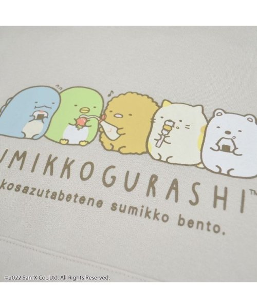 SUMIKKOGURASHI(すみっコぐらし)/すみっコぐらし サンエックス キッズ 子供 マキシ ワンピース 裏起毛 スウェット 長袖 プリント San－X/img03