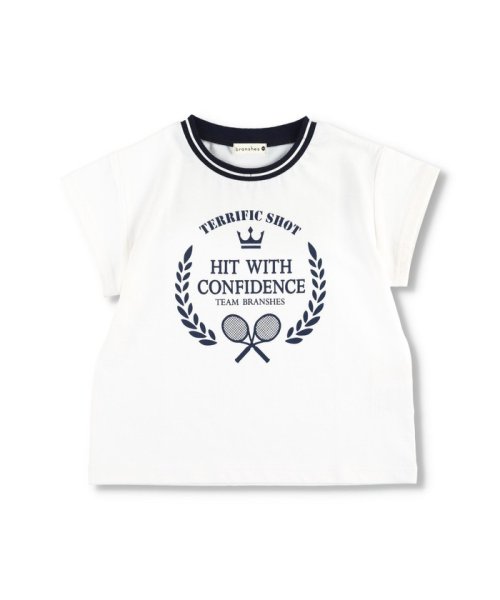 BRANSHES(ブランシェス)/【プチプラ】テニスモチーフプリント半袖Tシャツ/img01