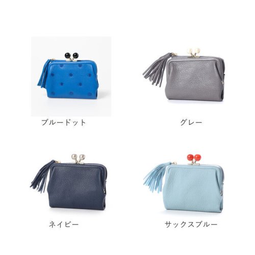 perche ペルケ アクリル玉2つ折りガマ口 perche ペルケ アクリル玉 内側：カードポケット×1 5cm／