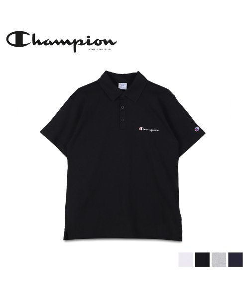 CHAMPION(チャンピオン)/チャンピオン Champion ポロシャツ 半袖 メンズ POLO SLEEVE ブラック ホワイト グレー ネイビー 黒 白 C3－X361/img01
