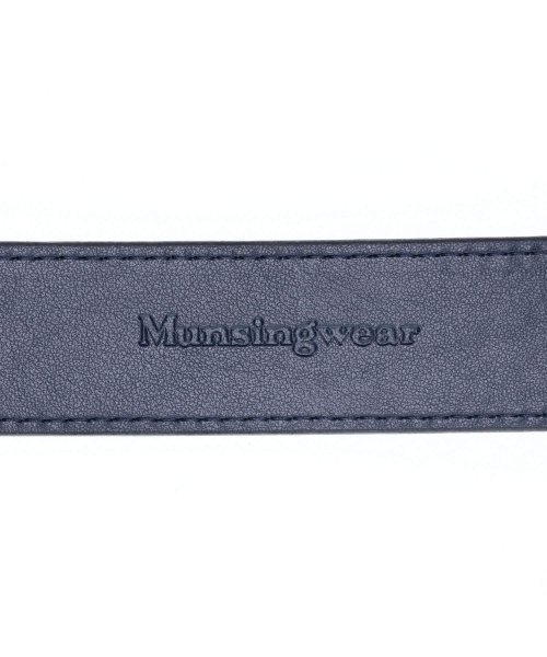 Munsingwear(マンシングウェア)/マンシングウェア Munsingwear ベルト レザーベルト メンズ BELT ブラック ホワイト ネイビー 黒 白 MU－6080123/img06