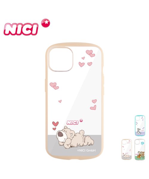 NICI(ニキ)/NICI ニキ iPhone 13 スマホケース 携帯 アイフォン カバー 透明 レディース EASY GRIP CLEAR CASE ホワイト クリア ブルー/img01