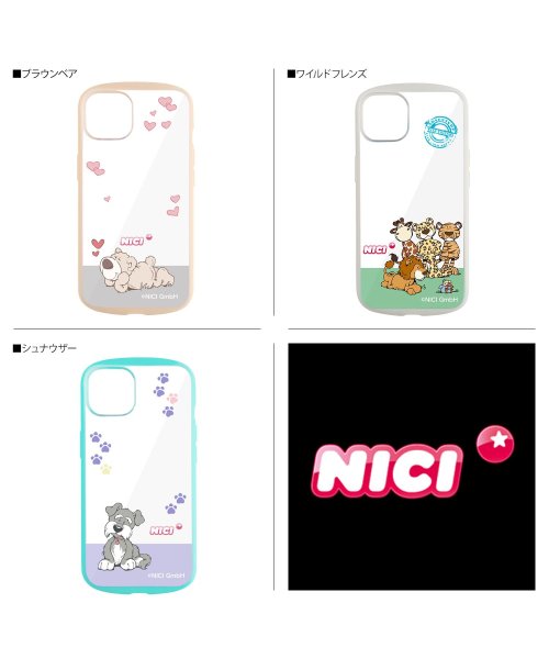 NICI(ニキ)/NICI ニキ iPhone 13 スマホケース 携帯 アイフォン カバー 透明 レディース EASY GRIP CLEAR CASE ホワイト クリア ブルー/img02