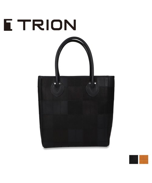 TRION(トライオン)/トライオン TRION バッグ トートバッグ メンズ レディース パネルレザー 縦型 TOTE ブラック ブラウン 黒 DPC250/img01