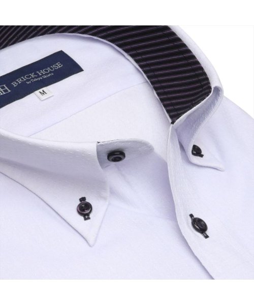 TOKYO SHIRTS(TOKYO SHIRTS)/形態安定 ボタンダウンカラー 半袖ビジネスワイシャツ/img05