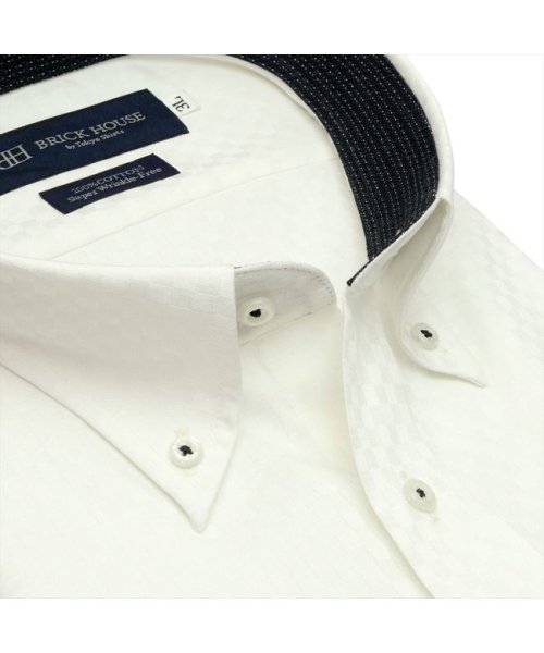 TOKYO SHIRTS(TOKYO SHIRTS)/【超形態安定】ボタンダウンカラー 綿100% 半袖ビジネスワイシャツ/img07
