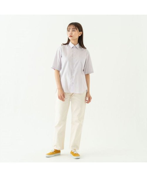 BRICK＆SONS(BRICK＆SONS)/リラックスバックプリーツシャツ半袖＜ラベンダー＞/img08