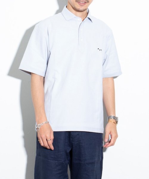 GLOSTER(GLOSTER)/【GLOSTER/グロスター】フレンチブルドッグ刺繍 ワンポイントロゴ ポロシャツ 日本製/img46