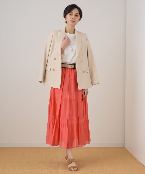 リネンブライトクロスダブルジャケット なし 着用サイズ