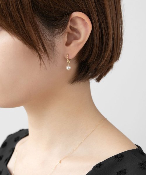 TOCCA(TOCCA)/【WEB限定】DAISY PETAL HOOP PIERCED EARRINGS K10ゴールド 淡水パール 2WAYピアス/img13