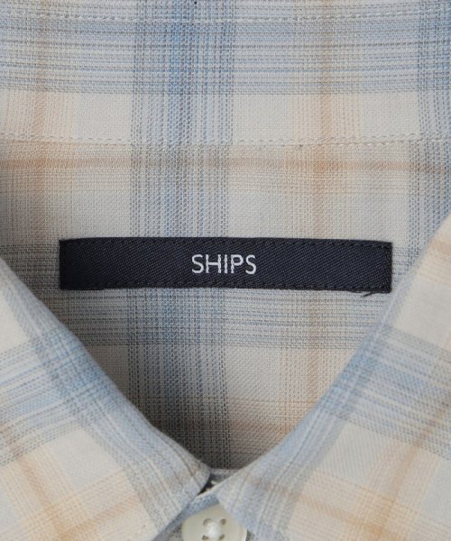 SHIPS MEN(シップス　メン)/SHIPS: コットン ウール  リラックス チェックシャツ/img23