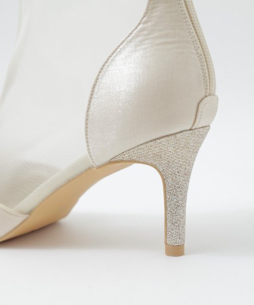 niana ニアナ 結婚式 ブーツ パンプス パーティーシューズ ショートブーツ ブーティ ラメ メッシュ シアー ハイヒール ピンヒール 靴 小さいサイズ 大 5cm 7cm 6cm 4cm ニアナ 9cm 1cm