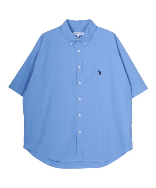 JIGGYS SHOP(ジギーズショップ)/US.POLO ASSN.(ユーエスポロアッスン) ビッグ半袖シャツ / 半袖 シャツ ゆったり ビッグシルエット オーバーサイズ メンズ カジュアル 5分袖 /img15