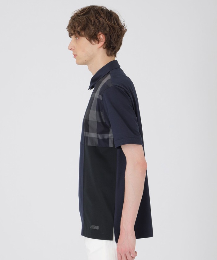 限定】チェックパッチワークポロシャツ(505440890)｜HANKYU