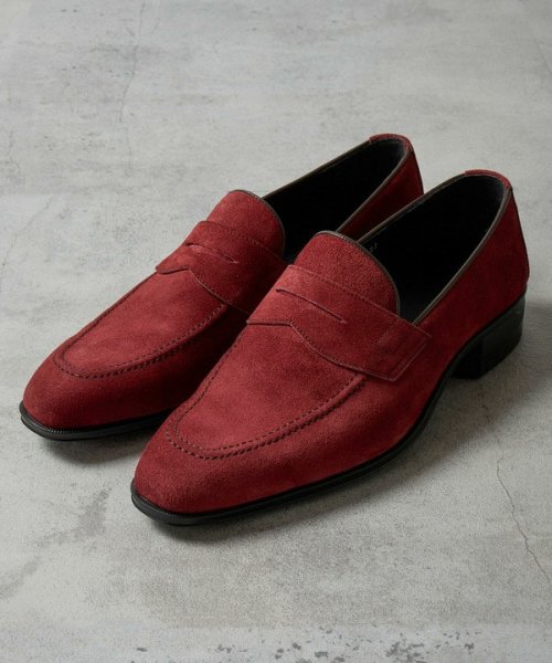 リアルレザースウェードコインローファー 5cm