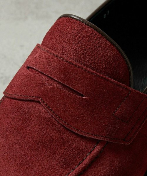 リアルレザースウェードコインローファー 5cm