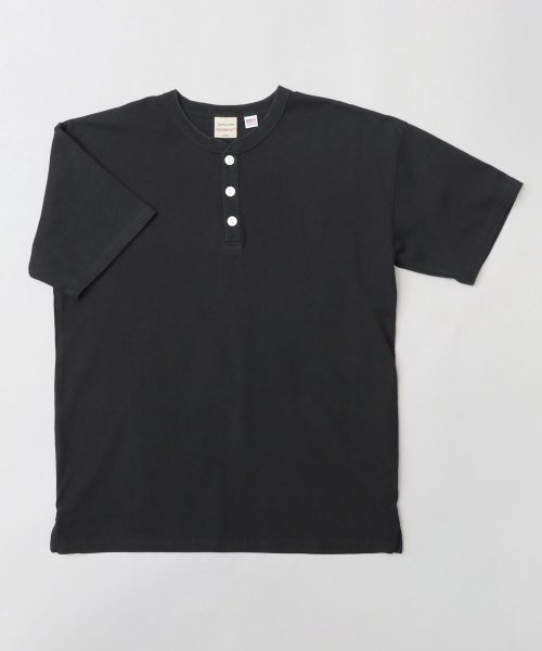 Goodwear(グッドウェア)/Goodwear グッドウェア USAコットン ヘンリーネック Tシャツ 半袖 レギュラーシルエット ボタン tシャツ/img16