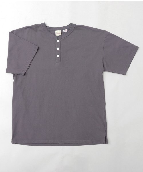 Goodwear(グッドウェア)/Goodwear グッドウェア USAコットン ヘンリーネック Tシャツ 半袖 レギュラーシルエット ボタン tシャツ/img17