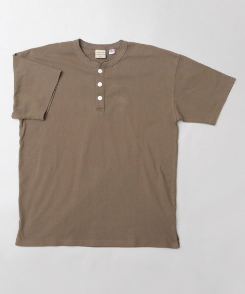 Goodwear(グッドウェア)/Goodwear グッドウェア USAコットン ヘンリーネック Tシャツ 半袖 レギュラーシルエット ボタン tシャツ/img20
