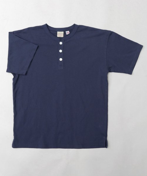 Goodwear(グッドウェア)/Goodwear グッドウェア USAコットン ヘンリーネック Tシャツ 半袖 レギュラーシルエット ボタン tシャツ/img22