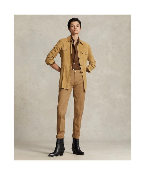 クロップド スリム フィット ツイル チノ パンツ 