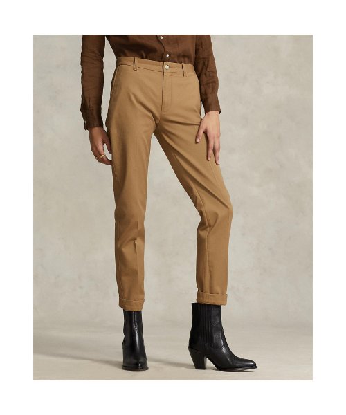 クロップド スリム フィット ツイル チノ パンツ 