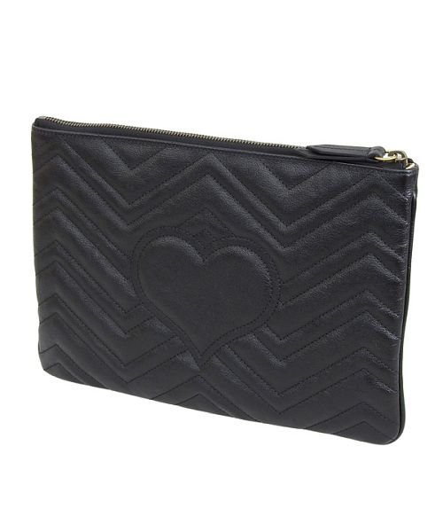 GUCCI グッチ GG MARMONT マーモント クラッチ バッグ ポーチ レザー 