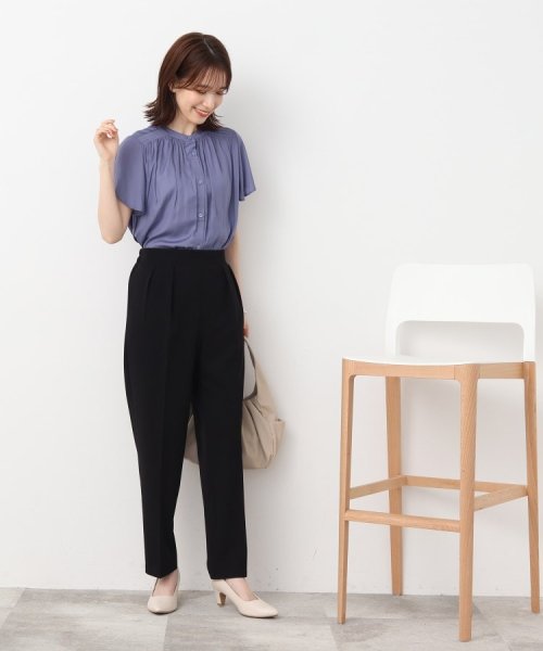  オンにもオフにも◎ さらさら楽ちん ゆるテ－パ－ドパンツ