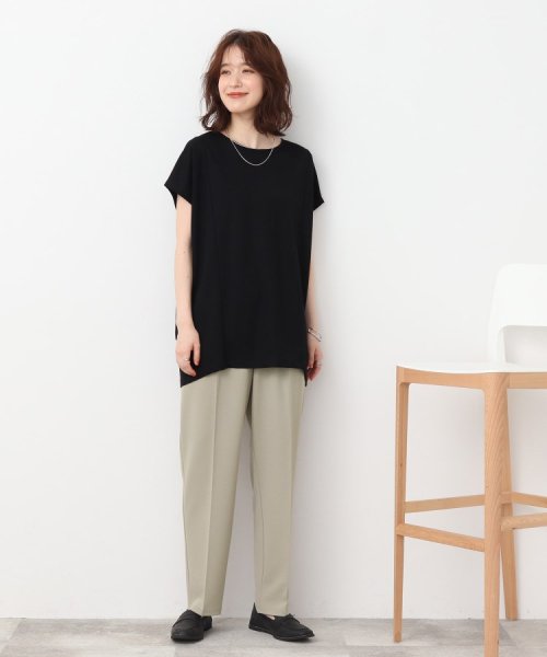  オンにもオフにも◎ さらさら楽ちん ゆるテ－パ－ドパンツ
