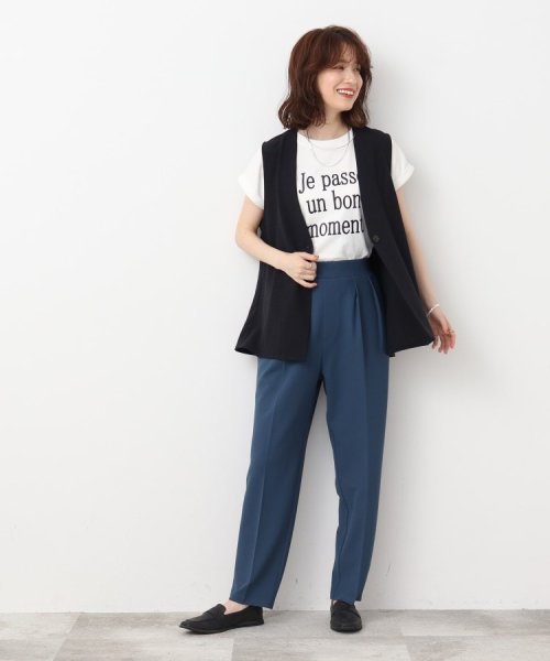  オンにもオフにも◎ さらさら楽ちん ゆるテ－パ－ドパンツ
