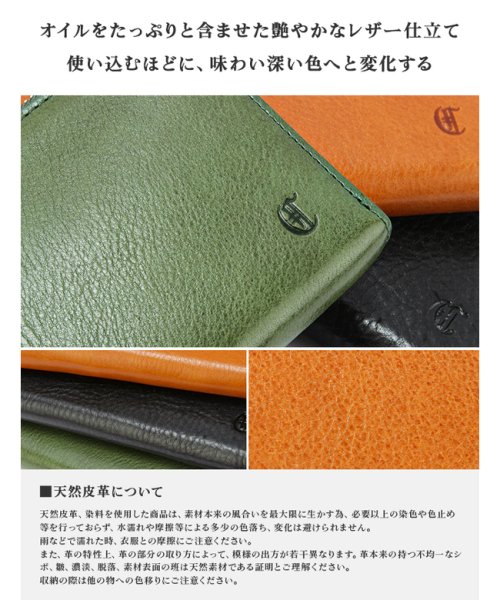 CLEDRAN(クレドラン)/クレドラン 財布 二つ折り財布 レディース ブランド ラウンドファスナー レザー 本革 日本製 CLEDRAN CL3269/img06