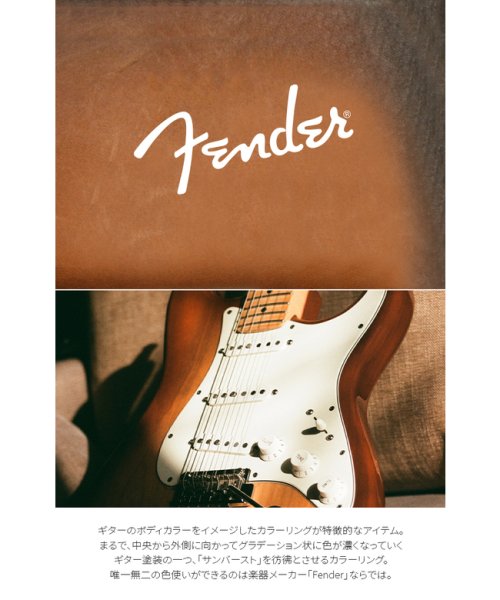 Fender(フェンダー)/フェンダー キーケース スマートキー メンズ レディース ブランド 本革 国産レザー ラウンドファスナー サンバースト Fender 950－500/img02