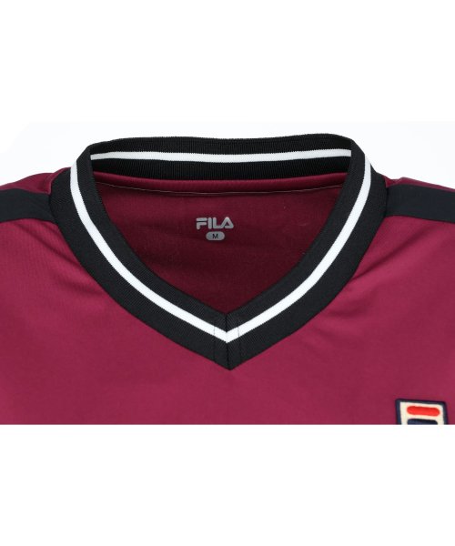 FILA（ZETT Ladies）(フィラ（ゼット　レディース）)/【テニス】ツートーン VネックTシャツ レディース/img03