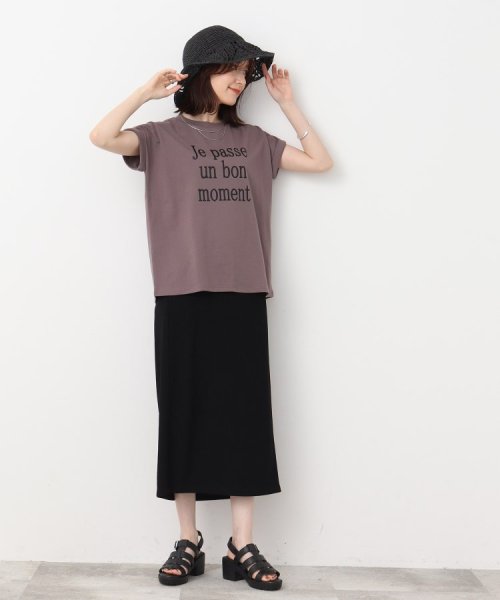 SHOO・LA・RUE　DRESKIP(シューラルー／ドレスキップ)/【USAコットン】 こなれ見え 袖ロ－ルアップTシャツ/img13