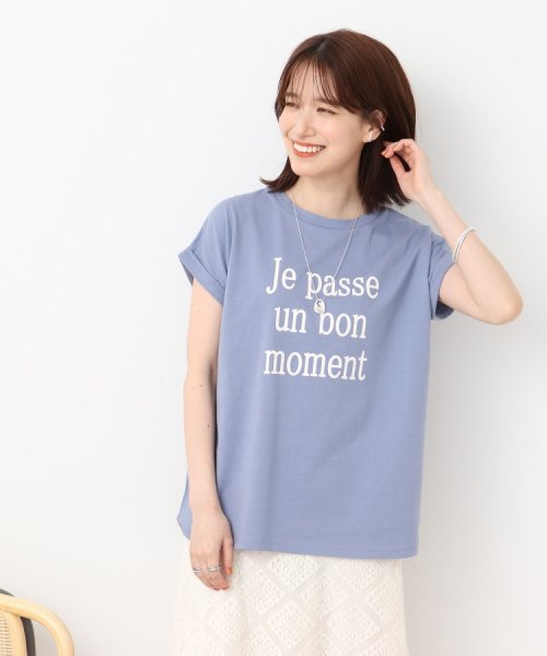 SHOO・LA・RUE　DRESKIP(シューラルー／ドレスキップ)/【USAコットン】 こなれ見え 袖ロ－ルアップTシャツ/img22