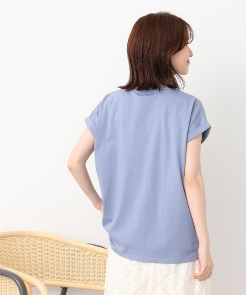 SHOO・LA・RUE　DRESKIP(シューラルー／ドレスキップ)/【USAコットン】 こなれ見え 袖ロ－ルアップTシャツ/img24