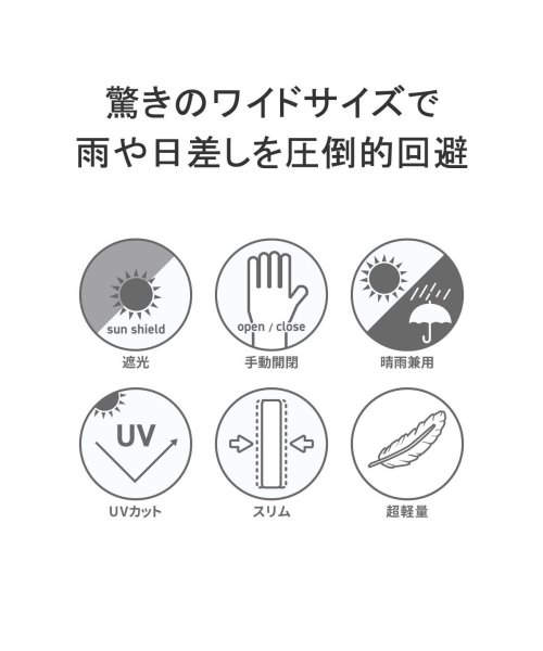 mabu(マブ)/マブ 傘 mabu ワイドライト遮光ミニ65 折りたたみ傘 カサ 日傘 晴雨兼用 折りたたみ 65cm 大きい 手開き UVカット 紫外線対策 SMV－4183/img05