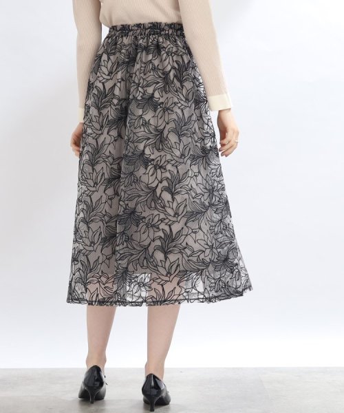 Couture Brooch(クチュールブローチ)/【S－LL/秋冬新色！】チュール刺繍フレアースカート/img21