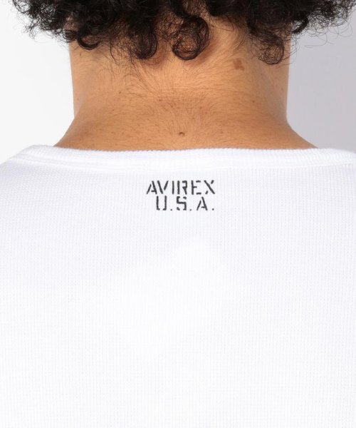 AVIREX(AVIREX)/《DAILY/デイリー》MINI WAFFLE S/S V－NECK T－SHIRT/ミニワッフル 半袖 ブイネック Tシャツ /img14