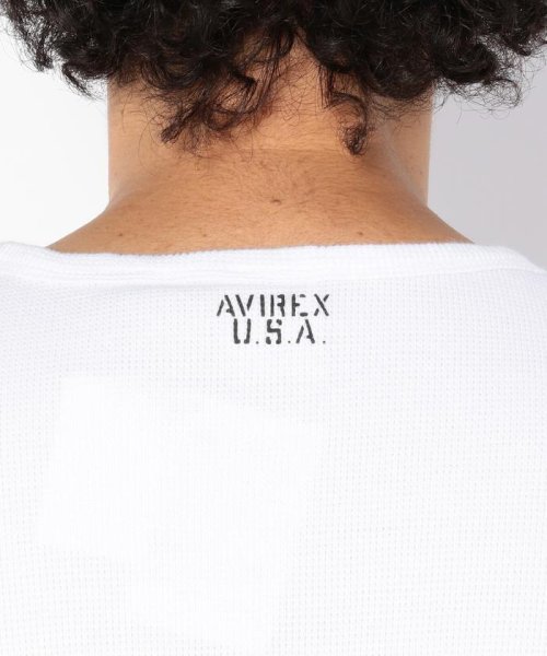 AVIREX(AVIREX)/《DAILY/デイリー》MINI WAFFLE S/S CREW NECK T－SHIRT/ミニワッフル 半袖 クルーネック Tシャツ/img12
