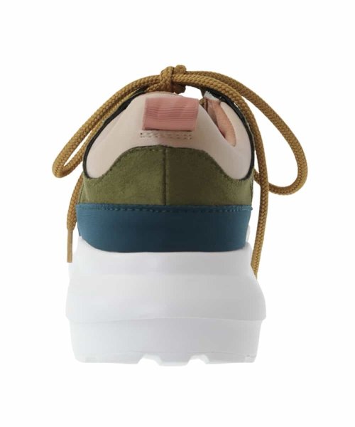 異素材コラージュ配色スニーカー 